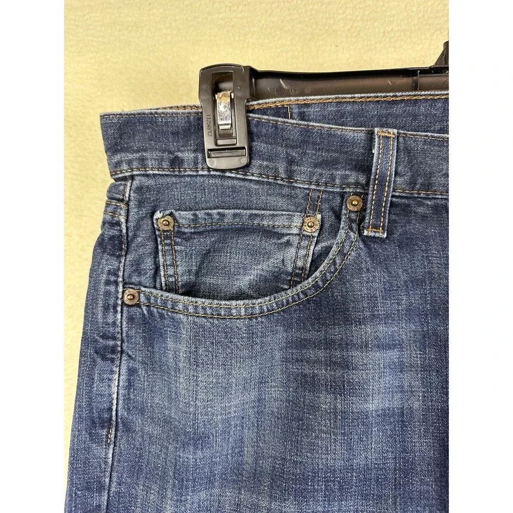 Levi's 514 Jeans Mens Size 34x32 Slim Straight Dark Wash Cotton